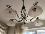 Mooie kroonluchter met 5 lampen, Ophalen, Zo goed als nieuw, Glas, 50 tot 75 cm