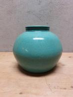 Maastricht Mosa / Regout vaas – turquoise glazuur – 1519 cm, Ophalen of Verzenden