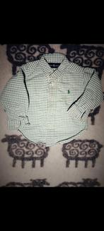 Ralph Lauren Baby groen/wit maat 74 80, Ralph Lauren, Overhemdje of Bloesje, Ophalen of Verzenden, Jongetje of Meisje
