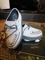 TUK Viva leren creepers grijs gothic punk met plateauzolen, Overige typen, Ophalen of Verzenden, Grijs, T.U.K. TUK