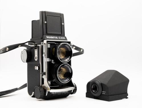 Mamiya C220 Professional + Sekor 80mm F2.8 (BlueDot) + Extra, Audio, Tv en Foto, Fotocamera's Analoog, Gebruikt, Spiegelreflex