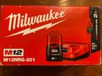 Milwaukee M12 lader en accu set, Ophalen of Verzenden, Nieuw, Oplaadbaar