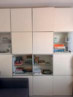 IKEA Besta Kastenwand 4-delig Hoogglans Wit en glas, Ophalen, 25 tot 50 cm