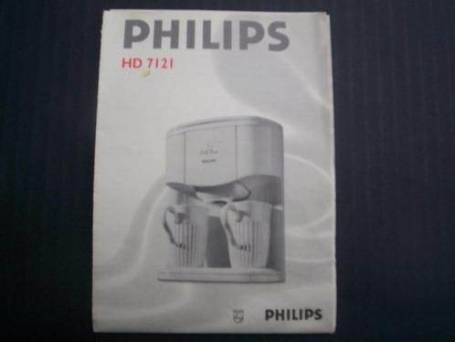 GEBRUIKSAANWIJZING Philips Café Duo HD 7121 Handleiding 7121, Witgoed en Apparatuur, Overige Witgoed en Apparatuur, Zo goed als nieuw