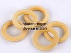 Houten ringen onbehandeld - blank, Ophalen of Verzenden, Nieuw, Materiaal