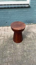Japandi Bijzet tafel met wat werk, Minder dan 55 cm, Rond, Zo goed als nieuw, Ophalen