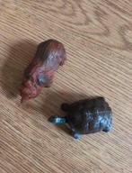 2 dier figuren plastic Brittain England retro vintage, Ophalen of Verzenden, Gebruikt