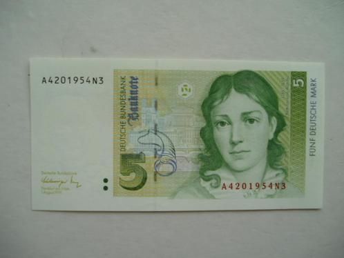 1144. Duitsland, 5 deutsche mark 1991 UNC von Arnim., Postzegels en Munten, Bankbiljetten | Europa | Niet-Eurobiljetten, Los biljet