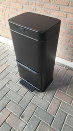 Mooie zwarte sensor prullenbak., Ophalen, Gebruikt, Met pedaal, 40 liter of meer