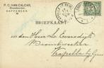 P.C. van Calcar, Boomkweeker, Sappemeer - 10.1908 - briefkaa, Ophalen of Verzenden, Briefkaart