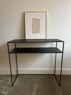 Blomus Fera sidetable console tafel zwart, Huis en Inrichting, Tafels | Sidetables, Ophalen, Zo goed als nieuw, 25 tot 50 cm, Rechthoekig