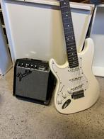 Elektrische gitaar (linkshandig)  + versterker, Gebruikt, Met versterker, Solid body, Ophalen