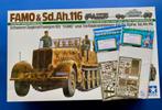 Tamiya	35246 18ton Half-Track "Famo" & Trailer 1/35 & 2 PE, Hobby en Vrije tijd, Modelbouw | Auto's en Voertuigen, Tank, Verzenden