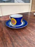 Kahla Kop en Schotel - Zonnebloem Design, Huis en Inrichting, Ophalen of Verzenden, Zo goed als nieuw, Overige stijlen, Kop(pen) en/of Schotel(s)