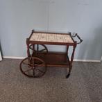 Vintage theewagen, Ophalen of Verzenden, Rechthoekig, Minder dan 55 cm