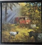 Marius van Dokkum - Rokend Geitenhok - Giclée, Antiek en Kunst, Kunst | Schilderijen | Klassiek, Ophalen of Verzenden