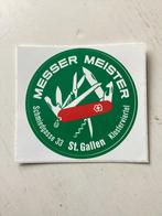 Sticker Messer Meister St Gallen (Zwitsers zakmes), Verzamelen, Stickers, Verzenden, Zo goed als nieuw, Merk