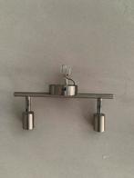Opbouw Spot voor 2 lampjes  - 27,5cm, Ophalen of Verzenden, Gebruikt, Metaal, Minder dan 50 cm