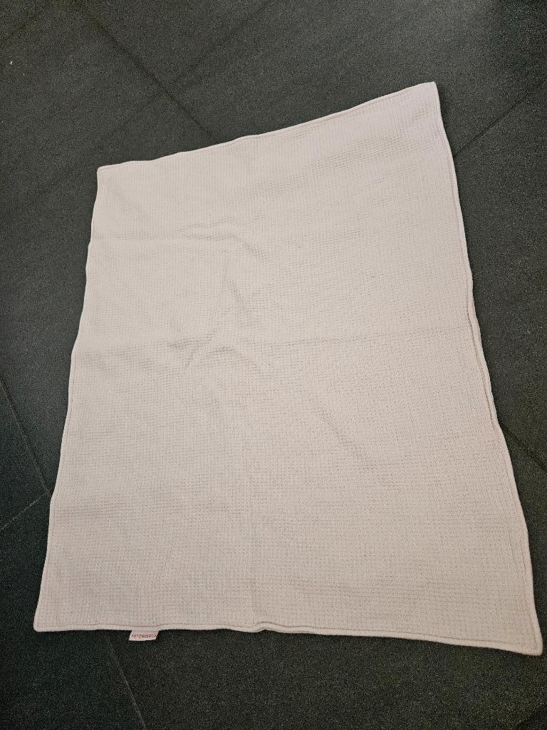 Wieglaken van cottonbaby gevoerd, roze, wafelstructuur, Ophalen of Verzenden, Zo goed als nieuw, 100 cm of meer, Deken