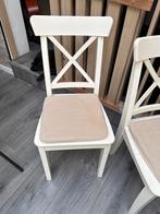 Ikea - set van eetkamerstoelen, Huis en Inrichting, Ophalen, Wit, Vier
