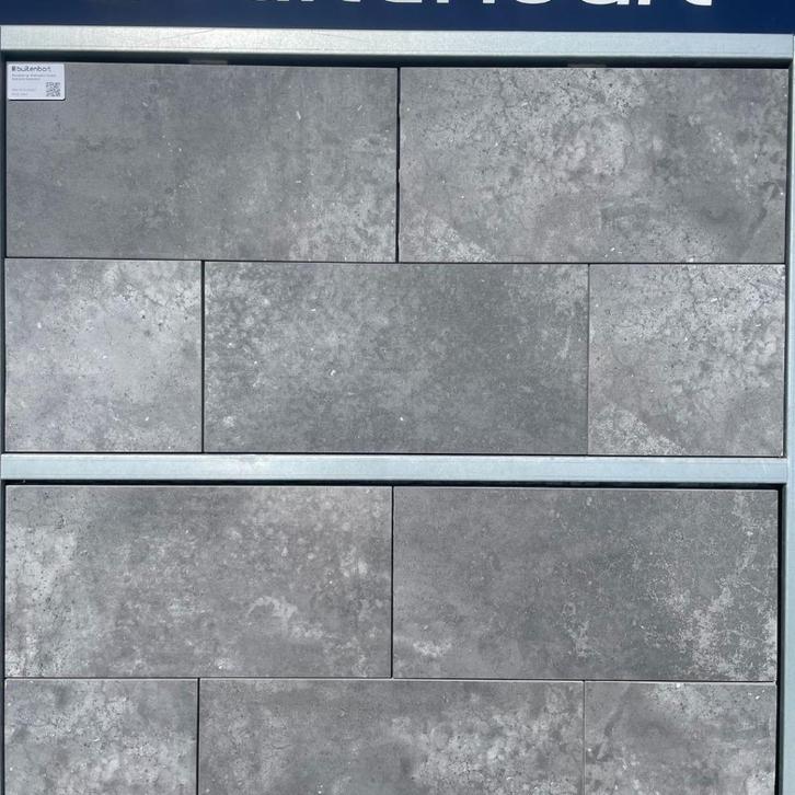 Keramiek op Onderbeton Serana Antraciet 60x60x4cm, Tuin en Terras, Tegels en Klinkers, Nieuw, Terrastegels, Keramiek, Ophalen of Verzenden