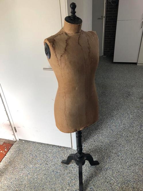 Oude brocante antieke paspop buste, Antiek en Kunst, Antiek | Kleding en Accessoires, Dames, Ophalen