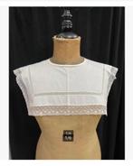 Antieke grote witte kraag, Antiek en Kunst, Antiek | Kleding en Accessoires, Ophalen of Verzenden, Dames