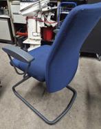 4 Blauwe stoelen, Huis en Inrichting, Stoelen, Ophalen, Gebruikt, Blauw