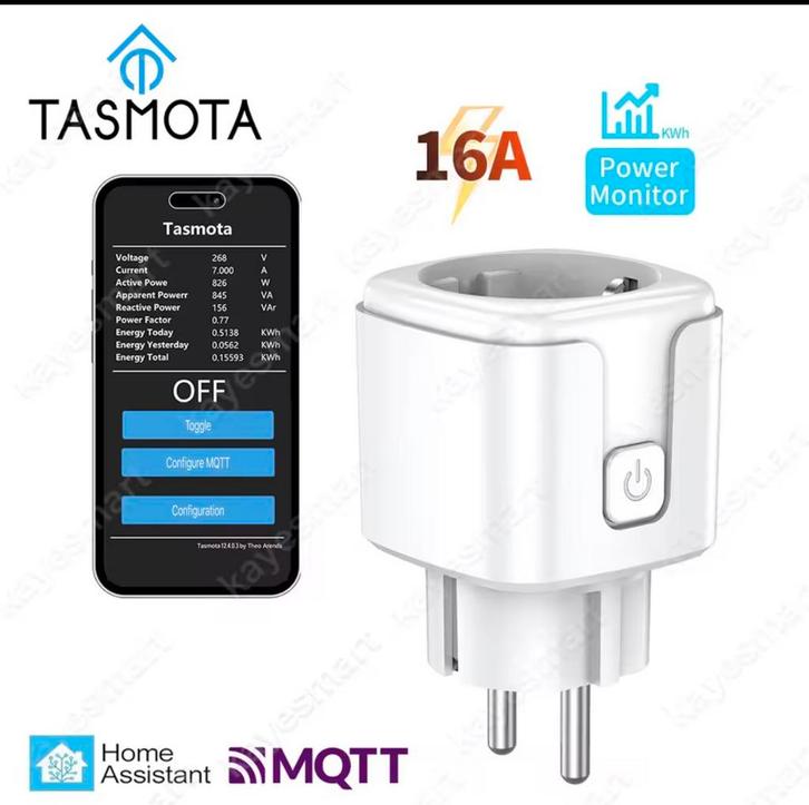 Tasmota Smart Socket WiFi EU Smart Plug, Hobby en Vrije tijd, Elektronica-componenten, Nieuw, Ophalen of Verzenden