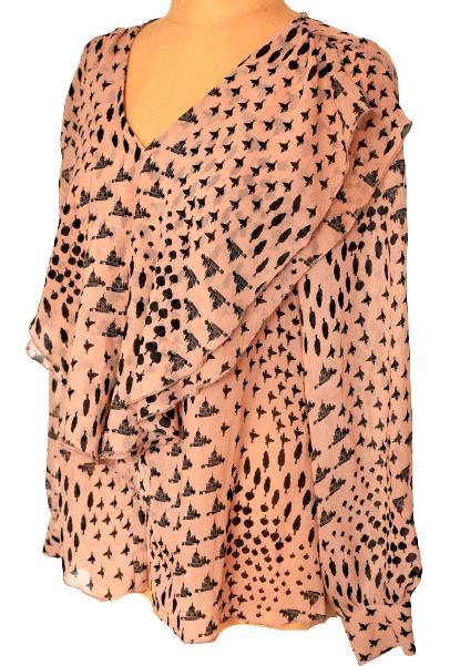 Repeat topje, blousetop, blouse, Mt. M, Kleding | Dames, Tops, Zo goed als nieuw, Maat 38/40 (M), Roze, Lange mouw, Verzenden