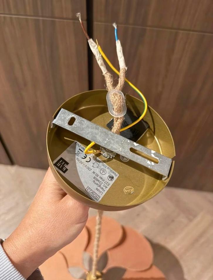 Karwei Plafondlamp Brique - Zo Goed Als Nieuw!, Huis en Inrichting, Lampen | Hanglampen, Zo goed als nieuw, Minder dan 50 cm, Hout