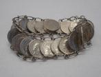 Zilveren Wilhelmina dubbeltjes armband nr.645, Verzenden, Zilver, Armband