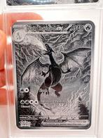 Charizard Metal Laser Gegraveerde pokemon Kaart, Hobby en Vrije tijd, Verzamelkaartspellen | Pokémon, Ophalen of Verzenden, Zo goed als nieuw