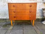 Zweeds design Kastje / ladekast retro vintage jaren 60s, Teakhout, Gebruikt, Deens design - Scandinavisch - Pastoe - Louis van Teeffelen