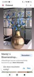 Gouden bellt / buik vaas uit Mandy s bloemenshop, Huis en Inrichting, Woonaccessoires | Vazen, Ophalen of Verzenden, Zo goed als nieuw