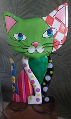 Decoratief kattenfiguur van blik, Ophalen of Verzenden, Zo goed als nieuw, Overige, Overige merken