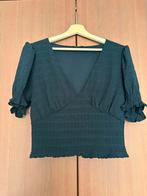 Zwarte blouse met korte mouwen, Kleding | Dames, Tops, Maat 38/40 (M), Verzenden, Zwart, Zo goed als nieuw