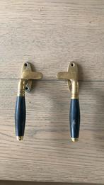 Koperen raamboompjes met ebbenhout., Doe-het-zelf en Verbouw, Hang- en Sluitwerk, Ophalen, Gebruikt, Koper of Messing, Slot