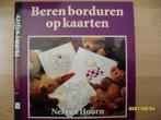 Beren borduren op kaarten van Nel van Hoorn., Overige typen, Ophalen of Verzenden, Zo goed als nieuw, Dieren