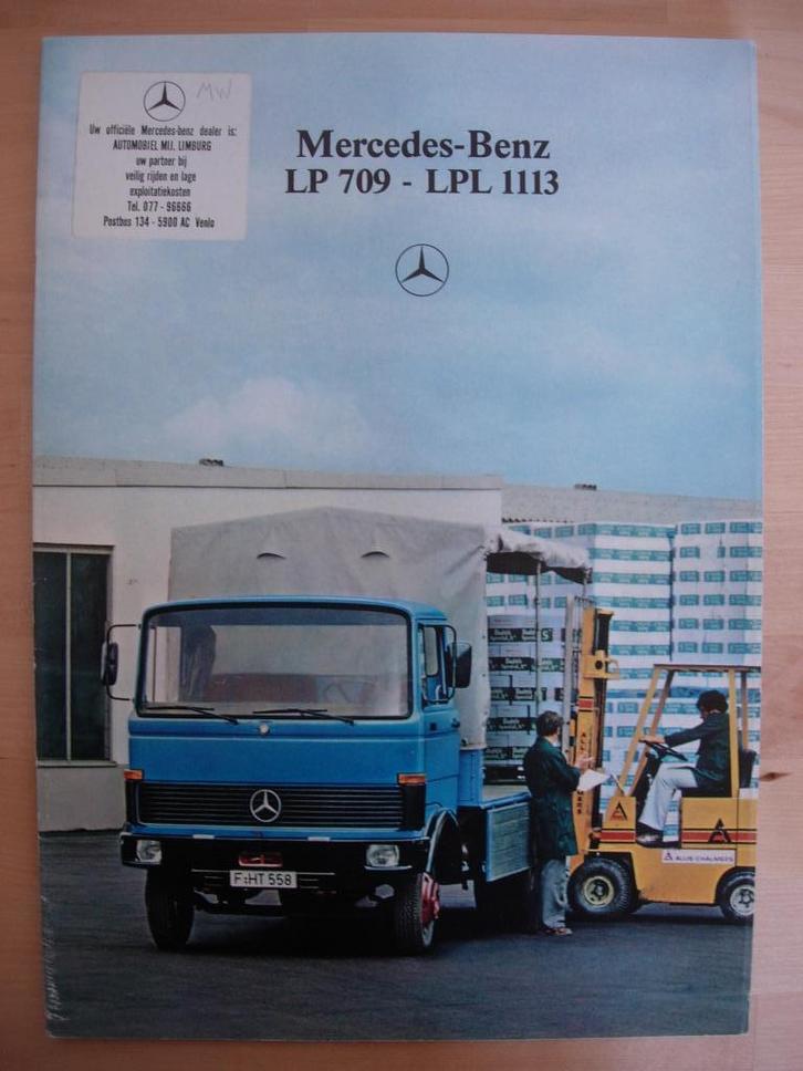 Mercedes 709 t/m 1113 Brochure 1980 809 813 913 1013 LP LPS, Boeken, Auto's | Folders en Tijdschriften, Zo goed als nieuw, Mercedes