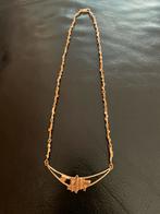 Gouden collier 14 krt (585) massief, Sieraden, Tassen en Uiterlijk, Kettingen, Ophalen, Zo goed als nieuw, Goud