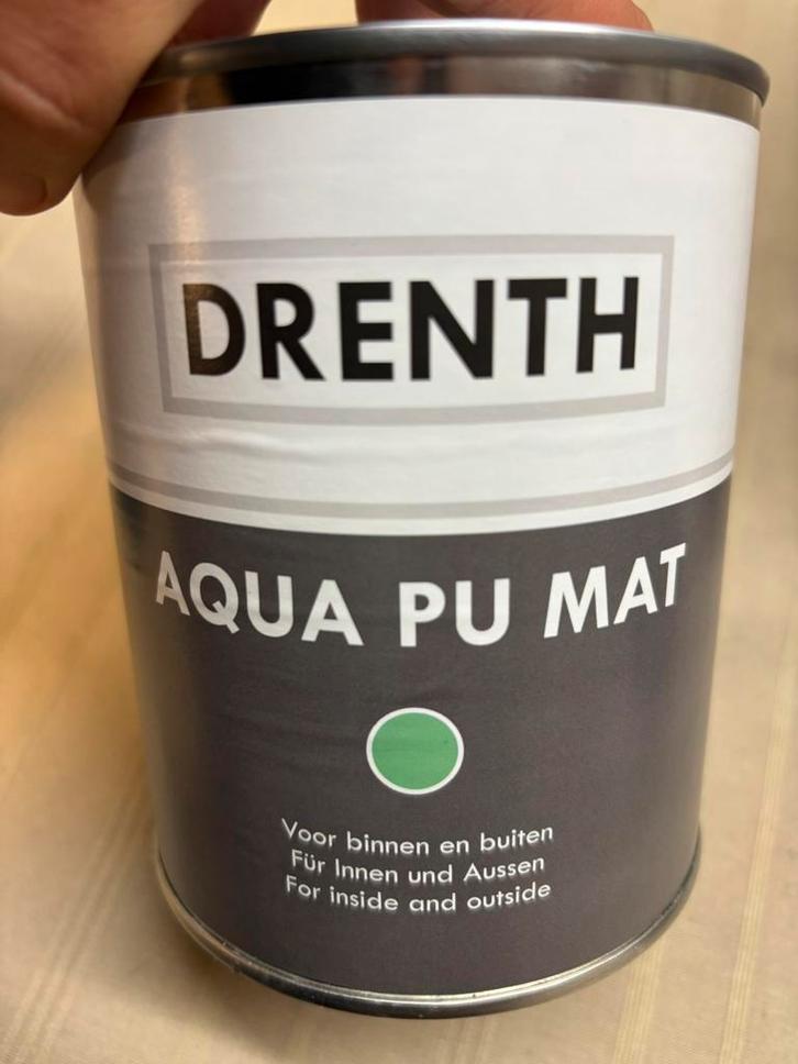 Drenth heel donkergrijze, bijna zwarte lak 1liter, Hobby en Vrije tijd, Knutselen, Nieuw, Materiaal, Ophalen of Verzenden