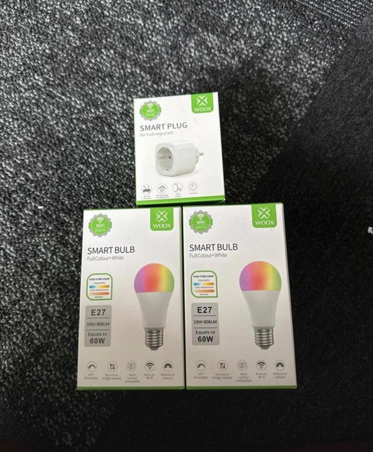 Woox Smart Bulb & Plug - Nieuw in Doos!, Huis en Inrichting, Lampen | Hanglampen, Ophalen of Verzenden