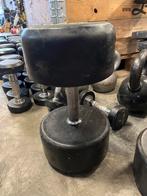 1 x 36 kg rubberen dumbell gewicht, Sport en Fitness, Fitnessmaterialen, Ophalen, Gebruikt, 1 x 36 kg, Fitness world