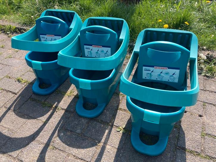 Leifheit profi dweilemmer met voetpers €30 p / st, Huis en Inrichting, Emmers, Zo goed als nieuw, Kunststof, Met handgreep, Ophalen
