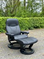 Stressless relax fauteuil met voetenbank, Ophalen of Verzenden, Zo goed als nieuw, 50 tot 75 cm
