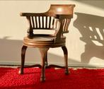 Kapiteinsstoel / Bureau stoel, Huis en Inrichting, Stoelen, Ophalen, Gebruikt, Bruin, Eén