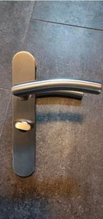 Twee RVS Deurklinken, Ophalen of Verzenden, Zo goed als nieuw, Rvs, Klink of Kruk