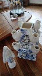 Delftsblauw vaasje, Blauw, Aardewerk of Porselein, Ophalen of Verzenden, Zo goed als nieuw