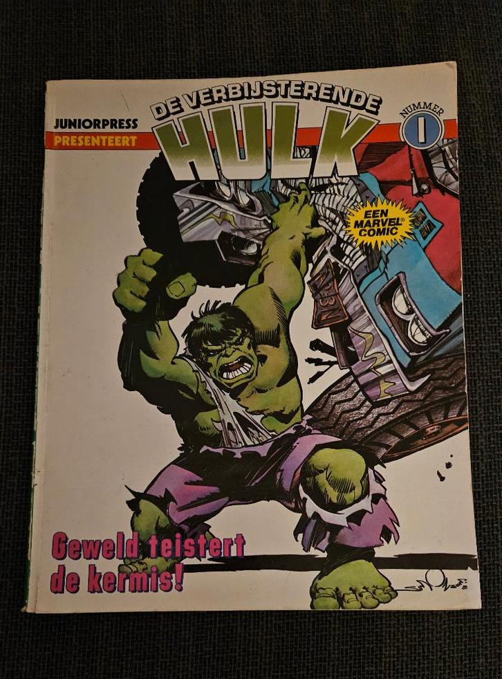De verbijsterende hulk 1979, Boeken, Stripboeken, Gelezen, Eén stripboek, Ophalen of Verzenden